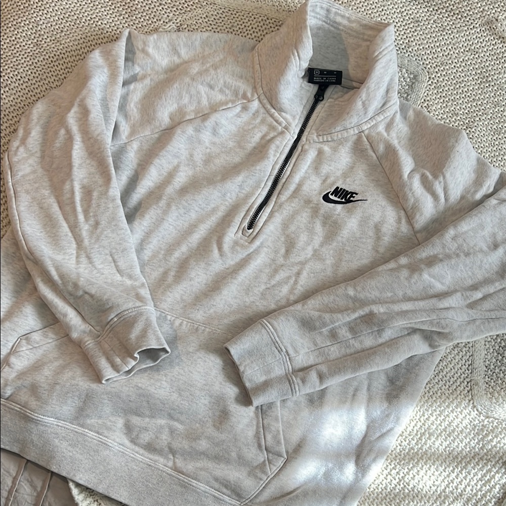 Nike Gray Quarter-Zip Sweatshirt